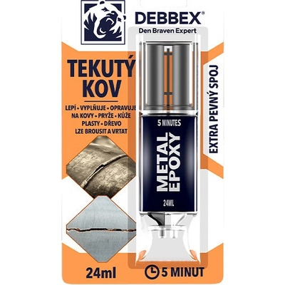 Den Braven Kov tekutý Metal Epoxy 24 ml