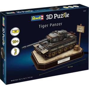 Revell 3D Пъзел Revell от 200 части - Немски танк Tiger I (00252)