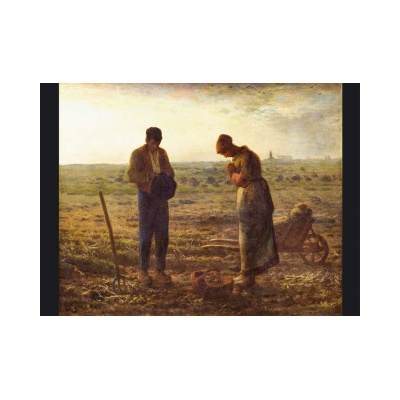 Carte Angélus tableau de Millet, lot de 20 ex - F58A