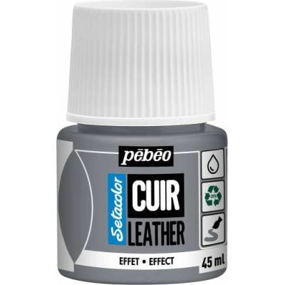 Pebeo Setacolor effect farba na kožu 45 ml metalická strieborná