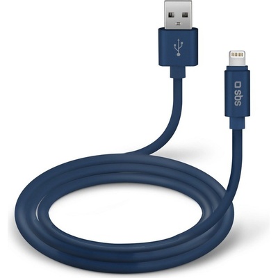 SBS TECABLPOLOLIGB USB/MFI Lightning silikónový, 1,5m, modrý