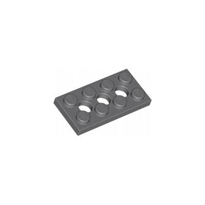 LEGO® 3709b Platňa 2x4 tmavo sivá