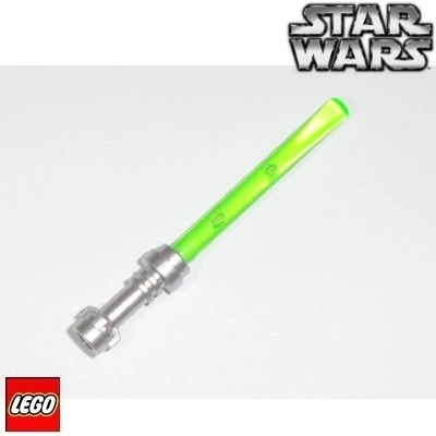 LEGO® 64567 LIGHTSABER I stříbrná rukojeť (star wars) Světle-Zelená-Průhledná