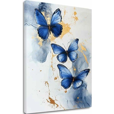 Obraz Motýľov - Mramorová elegancia - 40x60 cm