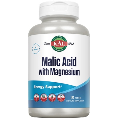 KAL Ябълчена киселина с магнезий - 120 таблетки
