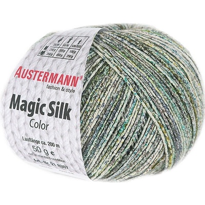 Austermann MAGIC SILK COLOR - 100% hedvábí - Ručně pletací příze Barva: 106 SALBEI