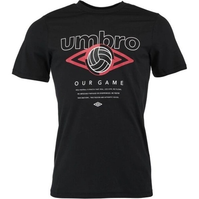 Umbro FW RETRO FOOTVALL GRAPHIC TEE černá