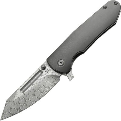 Kansept Superhawk Damascus 0.157" / 4.0 mm Blackwash Titanium K1084A3