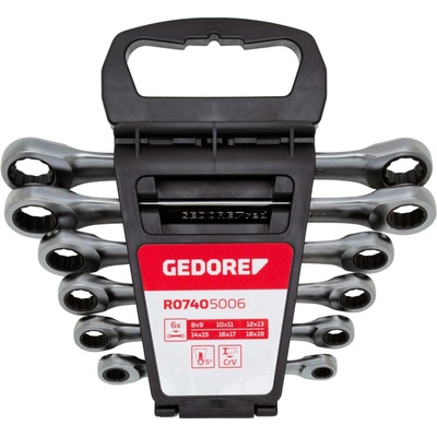 Gedore RED sada obojstranných račňových kľúčov 6-dielna 8 - 19 mm R07405006