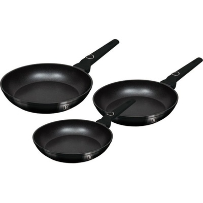 BERLINGERHAUS Sada pánví s titanovým povrchem 3 ks Black Vantage Collection BH-8230