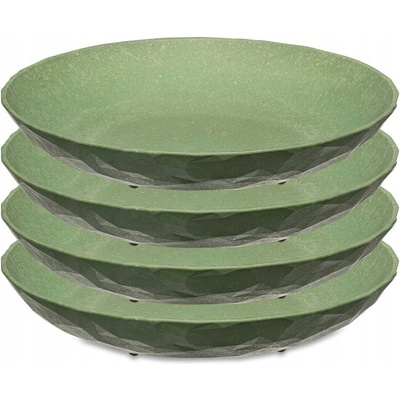 HLUBOKÝ TALÍŘ na polévku, průměr 22 cm, plastový, zelený KOZIOL x4