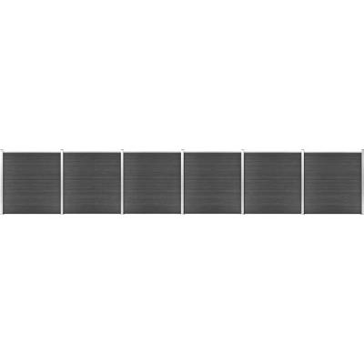 Nabytek XL Set plotového dílce WPC 1045 x 186 cm černý