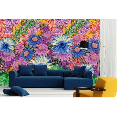 DIMEX ART Самозалепваща се флизелинова фототапета флорален мотив 375 x 250 см