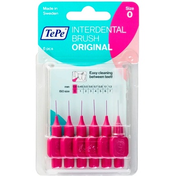 TePe Интердентални четки Original, 0.4 mm, размер 0, 6 броя