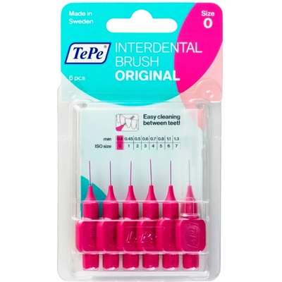 TePe Интердентални четки Original, 0.4 mm, размер 0, 6 броя