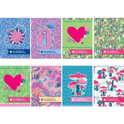Gabol Тетрадка gabol А5 40л, малък квадрат - момичета