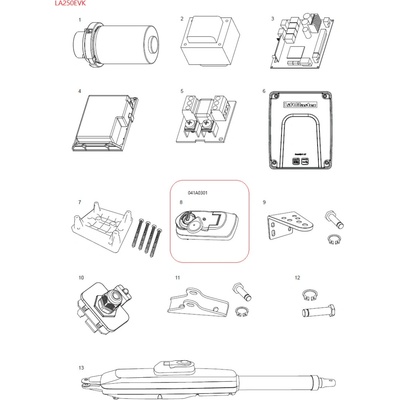 041A0301 odblokovací mechanizmus s kľúčom