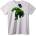 NOONEBRAND Тениска Hulk - Зеления гигант - S, White