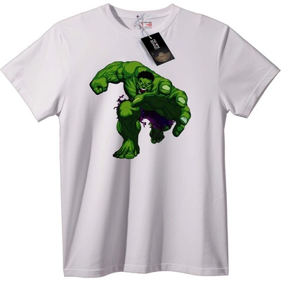 NOONEBRAND Тениска Hulk - Зеления гигант - S, White