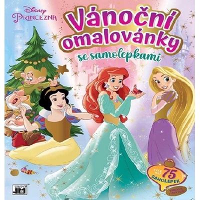 Vánoční omalovánky se samolepkami Princezny