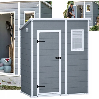 Keter Manor Pent 6 x 4 sivý