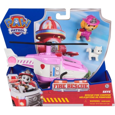 Spin Master Игрален комплект Spin Master Paw Patrol Fire Rescue - Хеликоптерът на Скай (97236)