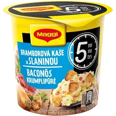 MAGGI 5 minutes Zemiaková kaša so slaninou téglik 53 g