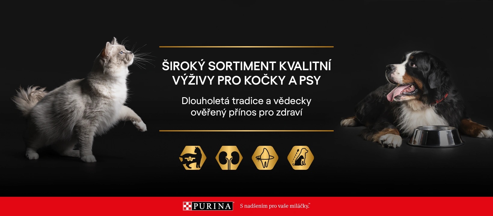 Krmivo Pro Plan pro kočky a psy Benefity krmiva Pro Plan pro kočky a psy