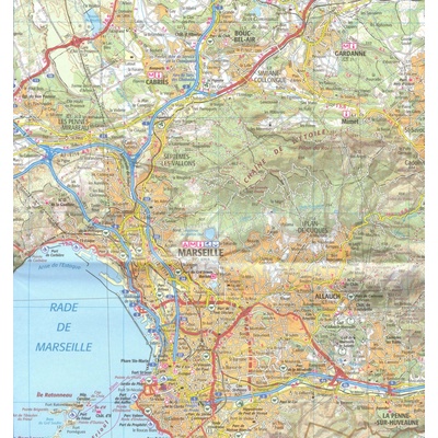 Marseille Avgnon-mapa 1:100 000-IGN 171