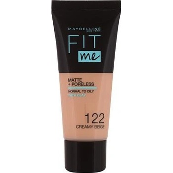 Maybelline Fit Me! Matte+Poreless zmatňujúci make-up pre normálnu až mastnú pleť 122 30 ml
