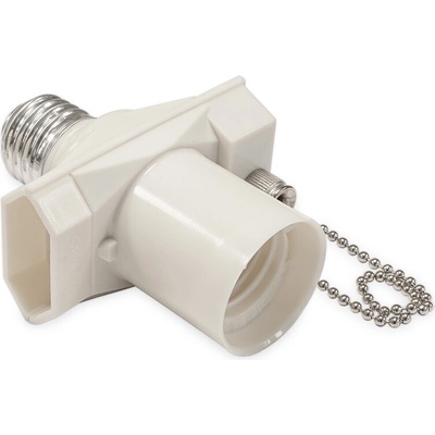 CB Elektro Objímka so zásuvkou a vypínačom, 250V, E27, 4A