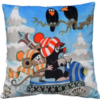 Moravská ústředna Polštář Krtek a skútr 30x30