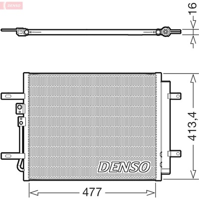 Kondenzátor klimatizace DENSO DCN41029
