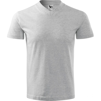 MALFINI Malfini v-neck 102 / Унисекс тениска с v-образно деколте - светлосив меланж s (1020313)