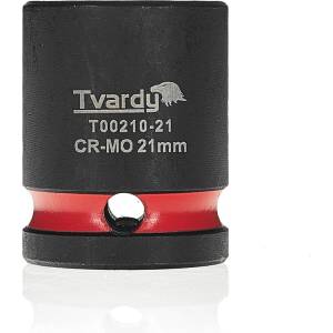 Tvardy Ударна вложка Tvardy 1/2" 6-стенна 21mm CR-MO 81637 (T00210-21)