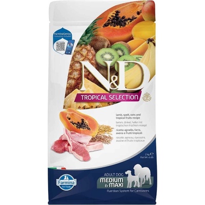 N&D dog Tropical Selection GF Adult max & medium lamb 2 kg