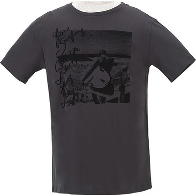 Wolf pánské tričko S2671 tmavě potisk šedé