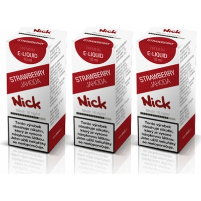Nick STRAWBERRY 10 ml 16 mg 3 ks