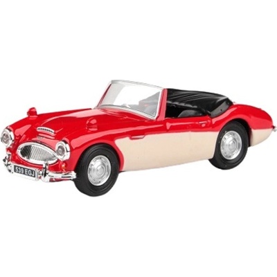 Cararama Abrex Austin Healey Open Top Red & Cream