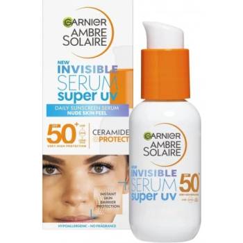 Garnier Ambre Solaire Invisible Super UV SPF 50+ Слънцезащитен серум за лице