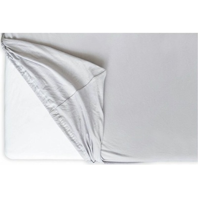 Hedda Prostěradlo Jersey Lycra premium světle šedé 180x200