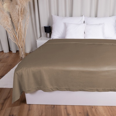 Biante přehoz na postel Zamatový Velvet Prémium SVP-034 Kávovo hnedý 220 x 240 cm