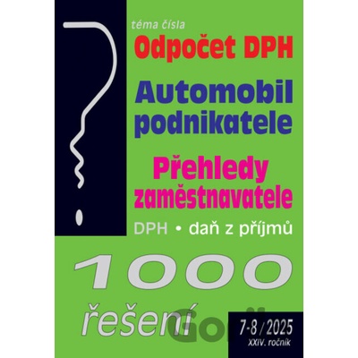 1000 řešení 7-8/2025 Odpočet DPH – základní pravidla