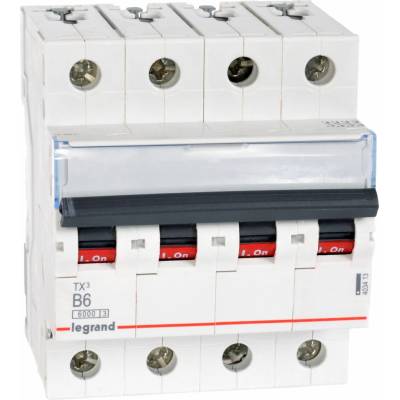 Legrand 4P B 6A 6kA AC S304 TX3 403413