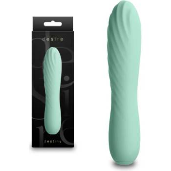Image 1 of Мини вибратор с релефна повърхност, 14, 5см. - Desire Destiny Mint (NSTOYS1128)