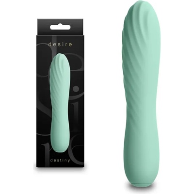 Мини вибратор с релефна повърхност, 14, 5см. - Desire Destiny Mint (NSTOYS1128)
