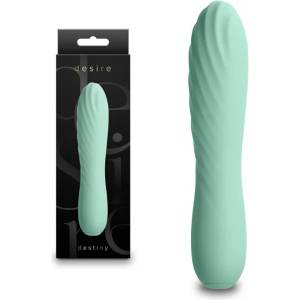  Мини вибратор с релефна повърхност, 14, 5см. - Desire Destiny Mint (NSTOYS1128)