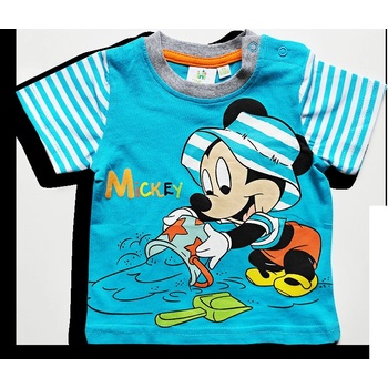 Disney tričko pre bábätká, krátky rukáv - Mickey, tyrkysové