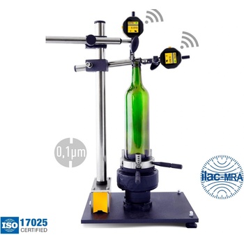 MIROTECH Стенд за измерване формата на бутилка Microtech Computerized, Wireless+USB, 27522800, 20-100 mm, H 310 mm, 0, 0001 mm, ±0, 040 mm (254910000)
