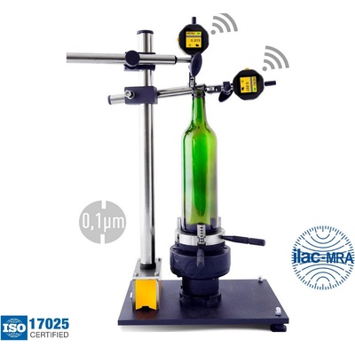 MIROTECH Стенд за измерване формата на бутилка Microtech Computerized, Wireless+USB, 27522800, 20-100 mm, H 310 mm, 0, 0001 mm, ±0, 040 mm (254910000)